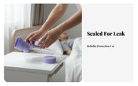 Soft Material Inflatable Bedpan Pressure Relief Bedridden Patient Commode Easy to Clean Inflatable Pad Toilet Ergonomic for Incontinence Patients, Disabled Individuals, People with Paralysis, in Bed, Nursing Home, Hospital, Bedroom