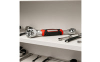 8-in-1 Ratchet Wrench with Rotating Head Double-Ended Ratchet Wrench Pivoting Hand Tool Magnetized for Mechanics, Diyers, Automotive Repair, Tight Confined Areas, Garage