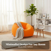 Includes Foot Pump Flocked Inflatable Sofa Foldable Single Person Air Lounger Easy Storage Portable Inflatable Sofa Quick Inflation for Travelers, Students, Living Room, Bedroom, Travel, Outdoor