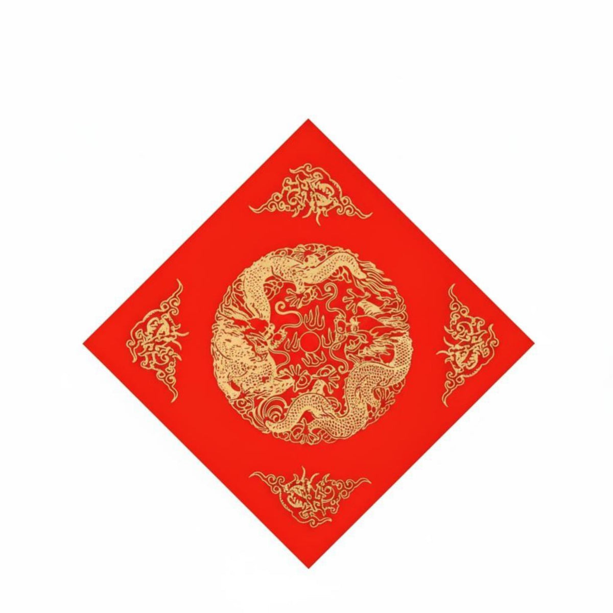 Fu Character Red Paper, 2025 New Design, Gold Stamped, Festive, Handwriting
