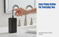 Luxury Glass Dispenser Bottle, Pump for Hand Soap, Shower Gel, Shampoo, Lotion, Bathroom, Sample Room