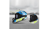 Motorcycle Helmet with Mask Aerodynamic Airflow Snug Fit for Outdoor Adventures