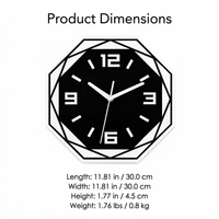 Modern Minimalist Acrylic Wall Clock, Large Wall Clock Minimalist, Creative Silent Living Room Clock, Wall Clock Modern Acrylic, Clock Home Office