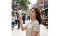 Handheld Misting Fan Compact Handheld Fan with Water Spray Personal for Travelers, Commuters, Outdoor, Travel, Office