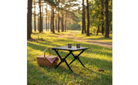 Foldable Camp Table and Chair Set Sturdy Folding Camping Table Set Heavy Duty Easy to Clean for Picnickers