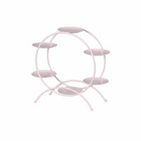 Elegant Decoration Dessert Table Display Stand Light Luxury Dessert Table Display Set Easy to Assemble White Metal Pastry Rack Rust Resistant for Bakers, Weddings