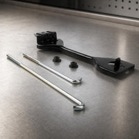 Replacement Battery Fixing Bracket Kit Easy Installation Battery Hold-down Bracket with Rods Sturdy High-Strength for Automotive Repair