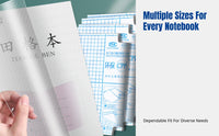 Waterproof Transparent Notebook Cover with Name Label for Schoolwork