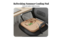 Breathable Cooling Office Chair Pad Washable Cover Gel Seat Cushion Non-Slip Base for Wheelchair Users Women, Car, Home, Dorm Room