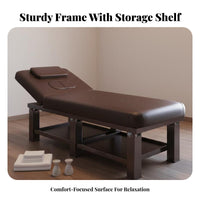 Massage Bed Multifunctional Facial Bed with Face Hole Removable Headrest Physical Wellness Table for Estheticians, Home Use, Wellness Center