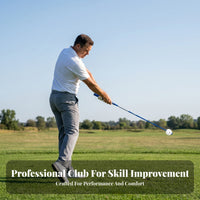 Golf Swing Exerciser Lightweight Fiberglass Golf Practitioner Club Grip Practitioner Fits Standard Grips