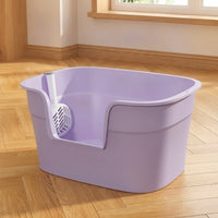 Open Top Waste Container Waste Container with Front Entry Indoor Cat Toilet for Cats