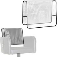 2-Pack Thickened Salon Chair Cover, Transparent with Black Edge