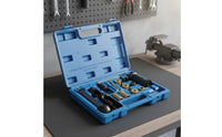 18 Pieces High Strength Steel Fuel Injector Service Tool Set Forged Injector Removal Tool Precisely Machined for Mechanics, Auto Repair Workers, Garage