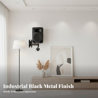 360° Rotation Wall Mount Speaker Bracket All-Metal Construction Wall Speaker Mount Easy Installation for DJs, Home Theater Enthusiasts, Stage, Karaoke Bar, Club