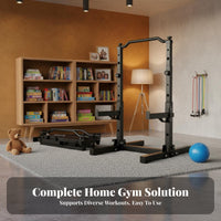 Space-Saving Foldable Pull-up Bar Multi-Functional Foldable Pull up Bar Heavy Duty Steel Frame Home Gym Power Station Stable Construction for Children, Beginners, Indoor Use, Apartment