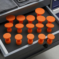 15 Pieces Plastic-Like Car Dent Pull Tab Orange Dent Pull Tab for Auto Body Repair