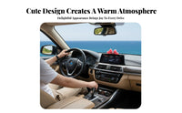 Soft Feel Velvet Car Decoration Easy Installation Car Screen Decoration Versatile Use for Girls, Drivers, Rearview Mirror