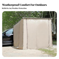 Easy Setup Car Side Tent Waterproof Ssun's Rays Tailgate Sunshade sun's Rays Protection Vehicle Awning Wind-Resistant for Outdoor Enthusiasts, Tailgaters, Families, Tailgating, Road Trips, Picnics, Beach