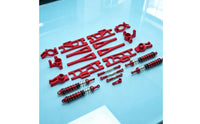 RC Car Metal Upgrade Set RC Car Damping System Parts with Shocks Damping Front and Rear Shock Absorbers