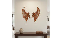 2 Pieces Hollow-out Angel wing decor Rustic Elegance Enchanting Angel Wall Home Decor Decoration for Living Room