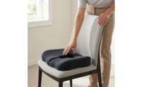 Pressure-Relieving Seat Cushion with T-Shaped Opening Coccyx Hollow Memory Foam Seat Cushion Skin-Friendly High-Density for Office Chair, Wheelchair