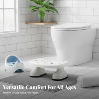 Non-Slip Toilet Step Stool Ergonomic Design Toilet Stool Sturdy for Adults, Elderly