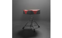 Tripod Base Height Adjustable Drum Throne Chrome Metal Height-Adjustable Drum Stool Rubber Foot Caps Performance Gear Locking Hardware for Drummers, Percussionists