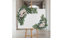 2 Pieces Wedding Arch Flower Set Elegant Design Corner Flower Decoration