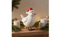 Parent and Chick Bird Decor Festive Display Christmas Bird Figurine Handcrafted Detail for Tabletop