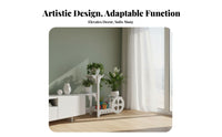 Space-Saving Multi-Level Planter Rack Creative Shape Multi-Level Pot Display Stable Floor-Standing Base Plant Stand Corrosion-withstandant for Apartment Dwellers, Gardeners, Living Room, Balcony, Office, Corner