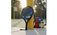 ABS Material Carbon Fiber Padel Racket Long-Lasting Beginner Padel Racket Easy to Handle Carry Case Included for Beginners