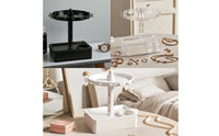 Rotating Jewelry Organizer Desktop Rotating Earring Stand Compact for Bedroom