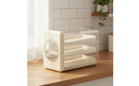 Egg Storage Box Complimentary Egg Container with Sliding Trays Food-Grade