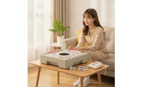 Portable Tabletop Mahjong Machine Compact Mahjong Table with Tiles AllAll-in-One Slim Design for Dorm Rooms, Camping