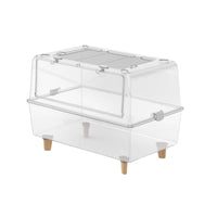 Transparent Hamster enclosure Set Good Ventilation Small pet Enclosure Safe Design