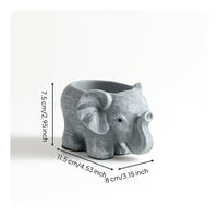 Elephant Planter Decorative Elephant Flowerpot Whimsical Cute for Gardeners, Windowsill, Desk