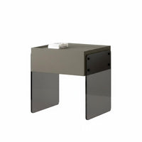 Minimalist Design Storage Cabinet with Drawers Multipurpose 2-Drawer Rounded Cabinet Nightstand for Homeowners, Renters, Students, Home, Apartment, Dorm Room, Office
