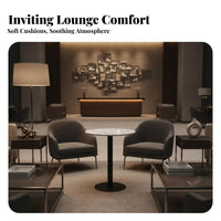 Fluted Rear Curved Banquette Modern Design Commercial Furnishing Configurable Configuration for Sales Office, Restaurant