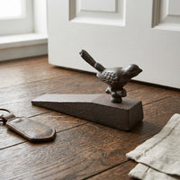 Rustic Doorstop with Bird Decorative Door Stop with Bird Vintage Hardware Farmhouse for Entryway