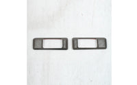 2 Pieces Rear Air Outlet Trim Cover Shiny Vent Outlet Molding Trim Car Accessory