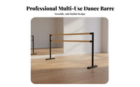 Freestanding Double Barre Stable Double Ballet Bar Anti-Slip Base Freestanding Dance Barre for Dancers, Ballerinas, Gym