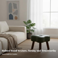 Multifunctional Upholstered Clover Stool Soft Cushion Household Furniture Versatile Ottoman Compact Design for Children, Adults, Women, Living Room, Entryway, Bedroom, Apartment