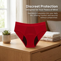 Period Pants for Women and Teenage Girls with Four Layer Protection, Reusable Underwear in Plus Sizes