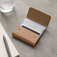 Unisex Fashion Simple Large Capacity Document Card Holder Coin Purse with 50 Clear Pages