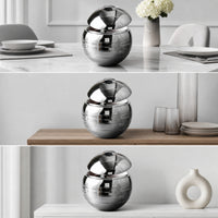 7 Pieces Globe Dinnerware Set Contemporary Stainless Steel Tableware Minimalist for Dining Room