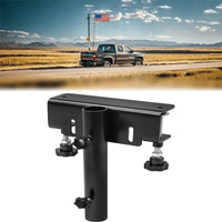 Truck Bed Flagpole Mount Rust-Resistant Truck Bed Flagpole Holder Coated Bracket for Tailgating, Campsite
