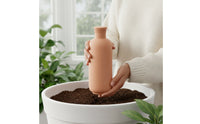 Slow-Release Terracotta Watering Bottle Porous Self-Watering Olla Automatic Clay Irrigation Vessel Indoor Outdoor for Travelers, Potted Plants