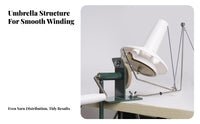 Sturdy Construction Hand Crank Yarn Winder Stable Base Manual Yarn Winder Easy Setup Winding Machine Low Noise for Knitters, Crocheters, Weavers, Home Use, Craft Room