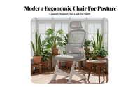 Ergonomic Design Adjustable Student Chair Lumbar Support Desk Seat Reclining spine supportrest Computer Seating Breathable Mesh spine support for Teenagers, Students, Home-Based Professionals, Study Room, Workspace, Bedroom